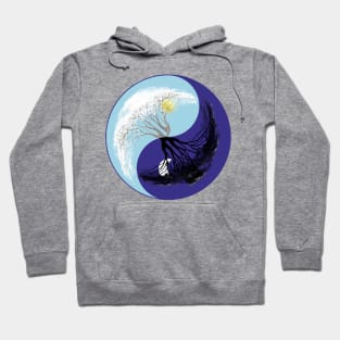 Yin Yang - Graphic - geometric design - Tree Hoodie